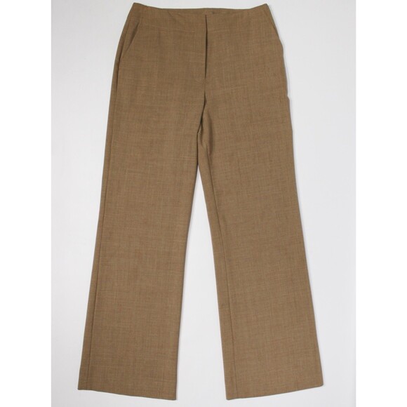 St. John Collection Beige Wide Leg Flare Pants Pockets Lagenlook Women Size 6 - Picture 2 of 16